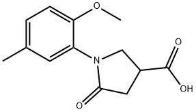 1-(2-METHOXY-5-METHYLPHENYL)-5-OXOPYRROLIDINE-3-CARBOXYLIC ACID Struktur