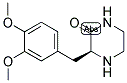 (S)-3-(3,4-DIMETHOXY-BENZYL)-PIPERAZIN-2-ONE Struktur