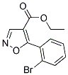 ETHYL-5-(2-BROMO-PHENYL)-ISOXAZOLE-4-CARBOXYLATE Struktur