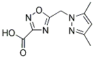 5-[(3,5-DIMETHYL-1H-PYRAZOL-1-YL)METHYL]-1,2,4-OXADIAZOLE-3-CARBOXYLIC ACID Struktur