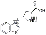 (R)-GAMMA-(3-BENZOTHIENYLMETHYL)-L-PROLINE-HCL Struktur