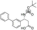 (R)-3-BIPHENYL-3-YL-3-TERT-BUTOXYCARBONYLAMINO-PROPIONIC ACID Struktur