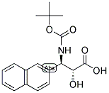 N-BOC-3-(R)-AMINO-2-(R)-HYDROXY-3-NAPHTHALEN-2-YL-PROPIONIC ACID Struktur