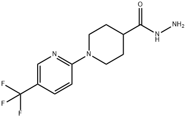 5'-TRIFLUOROMETHYL-3,4,5,6-TETRAHYDRO-2 H-[1,2']BIPYRIDINYL-4-CARBOXYLIC ACID HYDRAZIDE Struktur