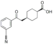 CIS-4-[2-(3-CYANOPHENYL)-2-OXOETHYL]CYCLOHEXANE-1-CARBOXYLIC ACID Struktur