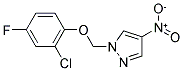 1-(2-CHLORO-4-FLUORO-PHENOXYMETHYL)-4-NITRO-1H-PYRAZOLE Struktur