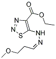 ETHYL 5-[(2Z)-2-(3-METHOXYPROPYLIDENE)HYDRAZINO]-1,2,3-THIADIAZOLE-4-CARBOXYLATE Struktur