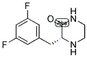 (R)-3-(3,5-DIFLUORO-BENZYL)-PIPERAZIN-2-ONE Struktur