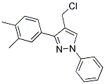 4-(CHLOROMETHYL)-3-(3,4-DIMETHYLPHENYL)-1-PHENYL-1H-PYRAZOLE Struktur