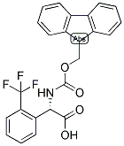 (S)-[(9H-FLUOREN-9-YLMETHOXYCARBONYLAMINO)]-(2-TRIFLUOROMETHYL-PHENYL)-ACETIC ACID Struktur