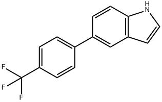 5-(4-TRIFLUOROMETHYL-PHENYL)-1H-INDOLE Struktur