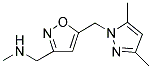 (5-[(3,5-DIMETHYL-1H-PYRAZOL-1-YL)METHYL]-3-ISOXAZOLYL)-N-METHYLMETHANAMINE Struktur