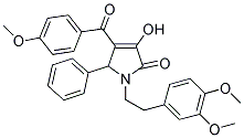 1-(3,4-DIMETHOXYPHENETHYL)-3-HYDROXY-4-(4-METHOXYBENZOYL)-5-PHENYL-1H-PYRROL-2(5H)-ONE Struktur