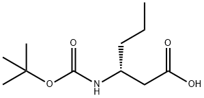 (R)-3-TERT-BUTOXYCARBONYLAMINOHEXANOIC ACID Struktur