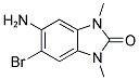 5-AMINO-6-BROMO-1,3-DIMETHYL-1,3-DIHYDRO-BENZOIMIDAZOL-2-ONE Struktur