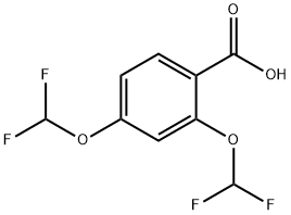 2,4-BIS-DIFLUOROMETHOXY-BENZOIC ACID Struktur