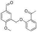 3-[(2-ACETYLPHENOXY)METHYL]-4-METHOXYBENZALDEHYDE Struktur