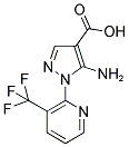 5-AMINO-1-[3-(TRIFLUOROMETHYL)-2-PYRIDYL]PYRAZOLE-4-CARBOXYLIC ACID Struktur