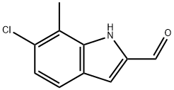 6-CHLORO-7-METHYL-1H-INDOLE-2-CARBALDEHYDE Struktur