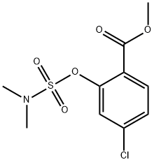 2-ACETYL-5-CHLOROPHENYL-N,N-DIMETHYLSULFAMATE Struktur