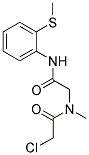 2-CHLORO-N-METHYL-N-(2-[[2-(METHYLTHIO)PHENYL]AMINO]-2-OXOETHYL)ACETAMIDE Struktur