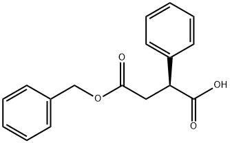 (S)-2-PHENYL-SUCCINIC ACID 4-BENZYL ESTER Struktur