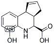 (3AR,4S,9BS)-6-HYDROXY-3A,4,5,9B-TETRAHYDRO-3H-CYCLOPENTA[C]QUINOLINE-4-CARBOXYLIC ACID Struktur