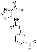 5-({[(3-NITROPHENYL)AMINO]CARBONYL}AMINO)-1,2,3-THIADIAZOLE-4-CARBOXYLIC ACID Struktur