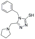 4-BENZYL-5-(PYRROLIDIN-1-YLMETHYL)-4H-1,2,4-TRIAZOLE-3-THIOL Struktur