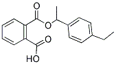 2-([1-(4-ETHYLPHENYL)ETHOXY]CARBONYL)BENZOIC ACID Struktur