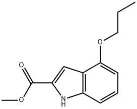 4-PROPOXY-1H-INDOLE-2-CARBOXYLIC ACID METHYL ESTER Struktur