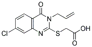 (3-ALLYL-7-CHLORO-4-OXO-3,4-DIHYDRO-QUINAZOLIN-2-YLSULFANYL)-ACETIC ACID Struktur