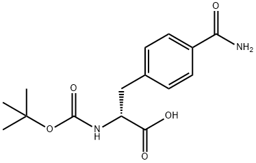 BOC-D-4-CARBAMOYLPHE Struktur