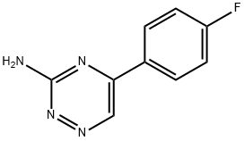 5-(4-FLUORO-PHENYL)-[1,2,4]TRIAZIN-3-YLAMINE Struktur