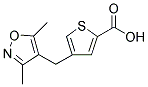 4-[(3,5-DIMETHYLISOXAZOL-4-YL)METHYL]THIOPHENE-2-CARBOXYLIC ACID Struktur