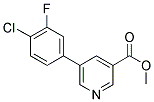 METHYL 5-(4-CHLORO-3-FLUOROPHENYL)NICOTINATE Struktur