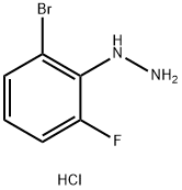 2-BROMO-6-FLUOROPHENYLHYDRAZINE HYDROCHLORIDE Struktur