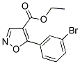 ETHYL-5-(3-BROMOPHENYL)-ISOXAZOLE-4-CARBOXYLATE Struktur