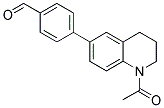 4-(1-ACETYL-1,2,3,4-TETRAHYDROQUINOLIN-6-YL) BENZALDEHYDE Struktur