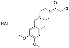 1-(CHLOROACETYL)-4-(4,5-DIMETHOXY-2-METHYLBENZYL)PIPERAZINE HYDROCHLORIDE Struktur