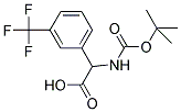 N-BOC-2-(3-TRIFLUOROMETHYL-PHENYL)-DL-GLYCINE Struktur