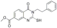 METHYL 2-MERCAPTO-4-OXO-3-(2-PHENYLETHYL)-3,4-DIHYDROQUINAZOLINE-7-CARBOXYLATE Struktur