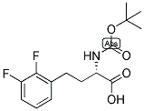 (S)-2-TERT-BUTOXYCARBONYLAMINO-4-(2,3-DIFLUORO-PHENYL)-BUTYRIC ACID Struktur