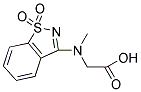 [(1,1-DIOXIDO-1,2-BENZISOTHIAZOL-3-YL)(METHYL)AMINO]ACETIC ACID Struktur