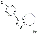 3-(4-CHLORO-PHENYL)-6,7,8,9-TETRAHYDRO-5H-THIAZOLO[3,2-A]AZEPIN-4-YLIUM, BROMIDE Struktur