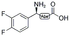 (S)-3-AMINO-3-(3,4-DIFLUORO-PHENYL)-PROPIONIC ACID Struktur