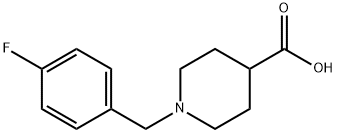 1-(4-FLUORO-BENZYL)-PIPERIDINE-4-CARBOXYLIC ACID HYDROCHLORIDE Struktur