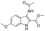 3-ACETYLAMINO-6-METHOXY-1H-INDOLE-2-CARBOXYLIC ACID METHYL ESTER Struktur