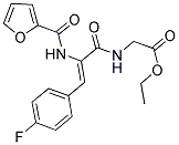 ETHYL {[(2Z)-3-(4-FLUOROPHENYL)-2-(2-FUROYLAMINO)PROP-2-ENOYL]AMINO}ACETATE Struktur