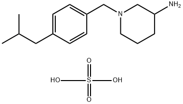 1-(4-ISOBUTYLBENZYL)PIPERIDIN-3-AMINESULFATE Struktur